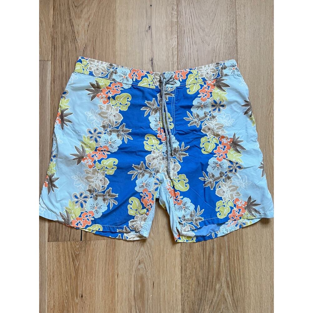 VILEBREQUIN Mens Designer Flowers Hawaiian Swimwear Trunks Shorts Size XXXL 3XL